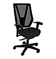 Sitmatic GoodFit Mesh High-Back Chair, Lower Seat Height, Black