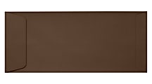 LUX Open-End Envelopes, #10, Peel & Press Closure, Chocolate Brown, Pack Of 500 1 thumbnail image