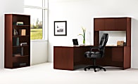 HON® 10500 66" W Left-Pedestal Computer Desk, Mahogany 1 thumbnail image
