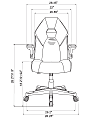 RS Gaming™ RGX Faux Leather High-Back Gaming Office Chair, Black/Blue, BIFMA Compliant