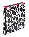 Office Depot® Brand Fashion 3-Ring Binder, 1" Oval Rings, 100% Recycled, Animal Print