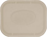 World Centric Fiber Lids, 7-13/16" x 10-1/8" x 1/2", Natural, Carton Of 400 Lids