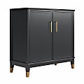CosmoLiving by Cosmopolitan Westerleigh 34"W 2-Door Accent Cabinet, Black 1 thumbnail image