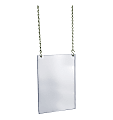 Azar Displays Hanging Poster Frame, Ledger/Tabloid, 11" x 17", Clear