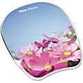Fellowes® Gel Mouse Pad With Wrist Rest, Pink Flowers 1 thumbnail image