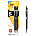 BIC Break Resistant Pro Mechanical Pencil, 0.7MM, Medium Pt, Black Barrel, Pack of 2 1 thumbnail image