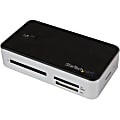 StarTech.com USB 3.0 Multi Media Flash Memory Card Reader with 2-Port USB 3.0 Hub & USB Fast Charge Port - SD, Memory Stick, CompactFlash - USB 3.02 Total Number of USB Ports2 Number of USB 3.0 PortsExternal 1 thumbnail image