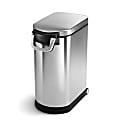 simplehuman Pet Food Can, 560 Oz, Brushed Silver