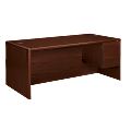 HON® 10700 Series 72"W Right Pedestal Desk, Mahogany