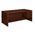 HON® 10700 72"W Right-Pedestal Computer Desk, Mahogany