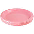 JAM PAPER Round Plastic Party Plates, Small, 7 inch, Baby Pink Pastel, 20/Pack  1 thumbnail image