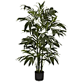 Nearly Natural 4'H Silk Bamboo Palm Tree With Pot