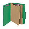 Smead® Pressboard Classification Folders With SafeSHIELD® Coated Fasteners, Letter Size, 100% Recycled, Green, Box Of 10 1 thumbnail image