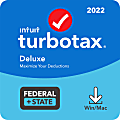 Intuit TurboTax Deluxe Fed + Efile + State 2022