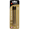 FORAY® Pen Refills For Cross® Ballpoint Pens, Fine Point, 0.8 mm, Black, Pack Of 2