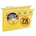 Smead® TUFF® Hanging File Folders With Easy Slide™ Tabs, Letter Size, Yellow, Box Of 18