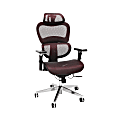 OFM Core Collection Model 540 Ergo Mesh High-Back Chair With Headrest, Burgundy, Black/Chrome 1 thumbnail image