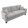 Bush® Furniture Flare Microsuede Fabric Sofa, 35-3/4"H x 85"W x 33-1/2"D, Light Gray, Standard Delivery 1 thumbnail image
