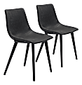 Zuo Modern Daniel Dining Chairs, Vintage Black, Set Of 2 Chairs 1 thumbnail image