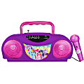 Sakar® My Little Pony Portable Radio And Karaoke System With Microphone, 4”H x 7-1/2”W x 2-1/4”, Purple