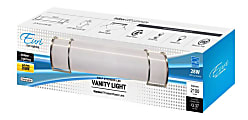 Euri Indoor Half-Cylinder LED Vanity Light Fixture, 4-1/16"H x 5-15/16"W x 23-3/4"D, Dimmable, 2100 Lumens, 28 Watts, 3000 Kelvin/Warm White, 1 Each 1 thumbnail image