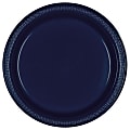 Amscan Round Plastic Plates, 7", True Navy, Pack Of 100 Plates 1 thumbnail image