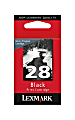 Lexmark™ 28 Black Ink Cartridge, 18C1428