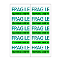 Custom Printed 3-Color Laser Sheet Labels And Stickers, 2" x 4" Perforated Rectangle, 10 Labels Per Sheet, Box Of 100 Sheets 1 thumbnail image