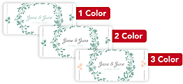 Custom 1, 2 Or 3 Color Printed Labels/Stickers, Rectangle, 1-1/2" x 3-1/2", Box Of 250