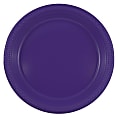 JAM PAPER Round Plastic Party Plates, Large, 10 1/4 inch, Hot Purple, 20/Pack  1 thumbnail image