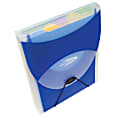 Wilson Jones® Big Mouth® Folio Filer Plus, Letter Size, Dark Blue