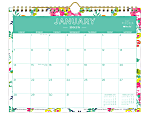 Day Designer For Blue Sky™ Monthly Wall Calendar, 11" x 8 3/4", 50% Recycled, Peyton White, January To December 2018 (BLS103629)