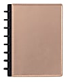 TUL® Discbound Notebook, Limited Edition, Junior Size, Leather Cover, Metallic Rose Gold 1 thumbnail image