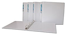 Aurora EarthView Organization 3-Ring Binder, 3" D-Rings, 39% Recycled, White