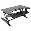 Mount-It! MI-7926 36.2"W Standing Desk Converter With Gas Spring Riser, Black 1 thumbnail image