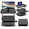 Changedesk Tall Compact Standing Desk Converter Riser For Laptops And Single Monitors, Black 1 thumbnail image