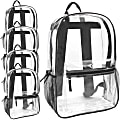 Summit Ridge Classic Clear Backpacks, Black Trim, Case Of 24 Backpacks 1 thumbnail image