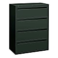 HON® Brigade® 700 42"W x 18"D Lateral 4-Drawer File Cabinet, Charcoal 1 thumbnail image