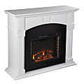 SEI Furniture Altonette Electric Fireplace, 42-1/2”H x 48”W x 15-3/4”D, White/Black