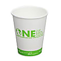 Karat Earth Paper Hot Cups, 8 Oz, White, Case Of 1,000 Cups