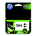 HP 564 Black Ink Cartridges, Pack Of 2, C2P51FN 1 thumbnail image