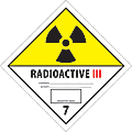 Tape Logic® Preprinted Shipping Labels, DL5243, Radioactive III, Square, 4" x 4", Black/White/Yellow, Roll Of 500 1 thumbnail image
