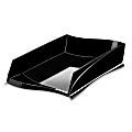 CEP Isis Solid Black Stackable Letter Tray 1 thumbnail image