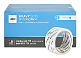 Office Depot® Brand Heavy Duty Shipping Packing Tape, 1.89" x 54.6 Yd, Crystal Clear, Pack Of 18 Rolls