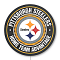 Imperial NFL Home Team Advantage LED Lighted Sign, 23" x 23", Pittsburgh Steelers