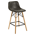 Office Star Allen Counter Stool, Charcoal, Pack Of 2 Stools