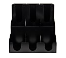 Mind Reader 9-Compartment Multi-Level Organizer, Black 1 thumbnail image