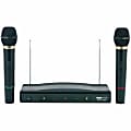Naxa Professional Dual Wireless Microphone Kit - 110 MHz to 270 MHz Operating Frequency - 80 Hz to 12 kHz Frequency Response - 98.43 ft Operating Range 1 thumbnail image