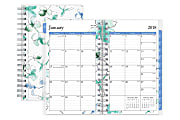 Blue Sky™ Weekly/Monthly Planner, 3 5/8" x 6 1/8", 50% Recycled, Lindley, January to December 2018 (101580)