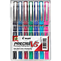 Pilot® Precise™ V5 Liquid Ink Rollerball Pens, Extra Fine Point, 0.5 mm, Assorted Barrels, Assorted Ink Colors, Pack Of 7